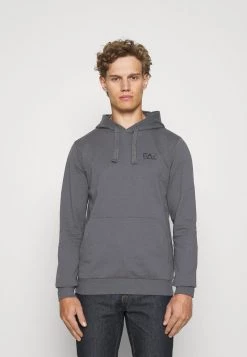 EA7 Emporio Armani Sweat à Capuche Dark Grey/white Homme