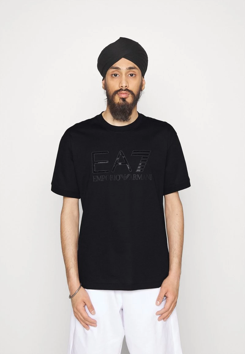 EA7 Emporio Armani T Shirt Imprimé Black Homme 1 EA7 Emporio Armani T Shirt Imprimé Black Homme