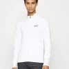 EA7 Emporio Armani Homme Sweat à Capuche Zippé White