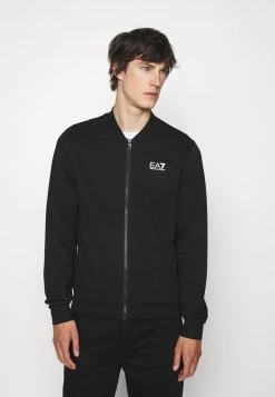 EA7 Emporio Armani Homme Sweat à Capuche Zippé Black