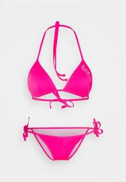 EA7 Emporio Armani Femme SEAWORLD CORE TRIANGLE Bikini Fluorecent Pink -EA7 Emporio Armani Soldes Magasin df8ac5640d0343bbb987ed1b194d680d