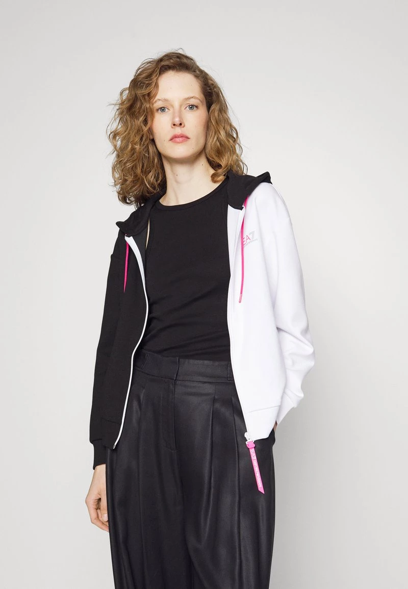 EA7 Emporio Armani Gilet Black/white Femme 1 EA7 Emporio Armani Gilet Black/white Femme