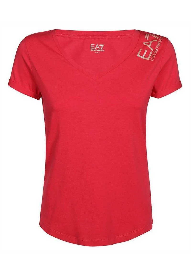 EA7 Emporio Armani Femme T Shirt Imprimé Fuxia 1 EA7 Emporio Armani Femme T Shirt Imprimé Fuxia