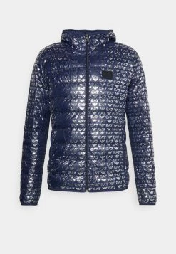 EA7 Emporio Armani JACKET HO ALLOVER LOGO Doudoune Dark Blue Homme -EA7 Emporio Armani Soldes Magasin e477238aa93448cba693f4e8f778ba7f