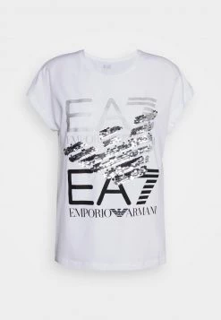 EA7 Emporio Armani T Shirt Imprimé White Femme