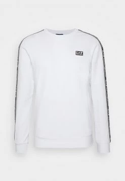 EA7 Emporio Armani Homme Sweatshirt White -EA7 Emporio Armani Soldes Magasin e731df5db372475d9b66e71553b2a924