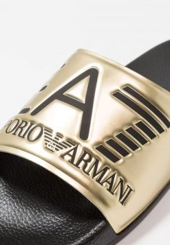 EA7 Emporio Armani Mules Shiny Gold/black Unisex -EA7 Emporio Armani Soldes Magasin e792a11b590b44bdbec99add670e10fb