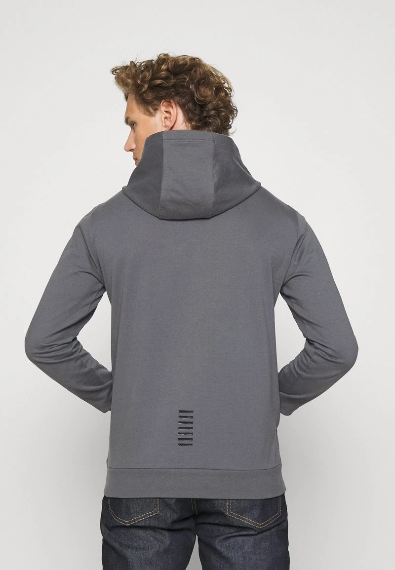 EA7 Emporio Armani Sweat à Capuche Dark Grey/white Homme 5 EA7 Emporio Armani Sweat à Capuche Dark Grey/white Homme – Image 5
