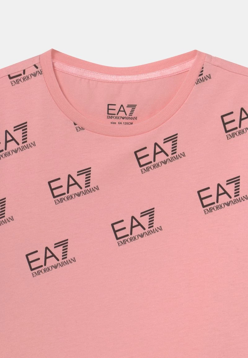 EA7 Emporio Armani T Shirt Imprimé Bridal Rose Enfant 3 EA7 Emporio Armani T Shirt Imprimé Bridal Rose Enfant – Image 3