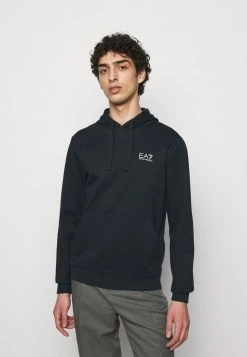 EA7 Emporio Armani Sweat à Capuche Dark Blue/silver Homme