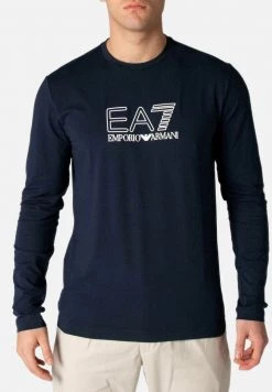 EA7 Emporio Armani Homme T Shirt à Manches Longues Blue