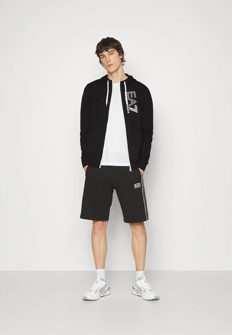 EA7 Emporio Armani Sweat à Capuche Zippé Black Homme 2 EA7 Emporio Armani Sweat à Capuche Zippé Black Homme – Image 2