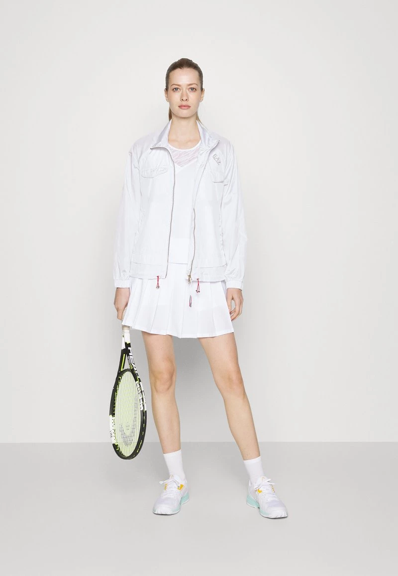 EA7 Emporio Armani TENNIS CLUB JACKET Veste Coupe Vent Bianco Femme 2 EA7 Emporio Armani TENNIS CLUB JACKET Veste Coupe Vent Bianco Femme – Image 2