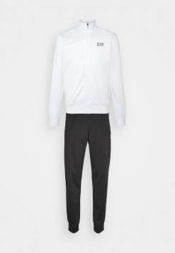 EA7 Emporio Armani TRACKSUIT Survêtement White/black Homme -EA7 Emporio Armani Soldes Magasin ef7b5383f0f043aebd6e0568718cb03b