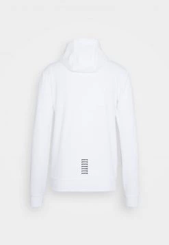 EA7 Emporio Armani Sweat à Capuche Zippé White Homme -EA7 Emporio Armani Soldes Magasin f02a72f2ab20455894e76533473636aa