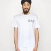 EA7 Emporio Armani T Shirt Imprimé White Homme