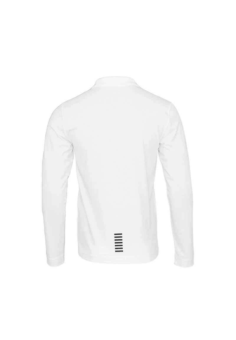 EA7 Emporio Armani Homme LONGSLEEVE Polo Weiss 2 EA7 Emporio Armani Homme LONGSLEEVE Polo Weiss – Image 2