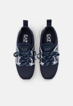 EA7 Emporio Armani UNISEX Baskets Basses Navy/silver -EA7 Emporio Armani Soldes Magasin f4ef559cb1314a4686a25ac30b437e59