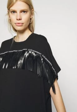 EA7 Emporio Armani Femme T Shirt Imprimé Black -EA7 Emporio Armani Soldes Magasin f52e6b822ac4498fabd36febaba8e174