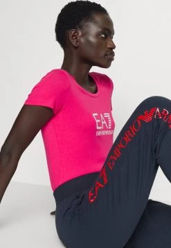 EA7 Emporio Armani Femme T Shirt Imprimé Pink -EA7 Emporio Armani Soldes Magasin f679ffaa4c1842ee9011c5d527752129