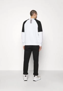 EA7 Emporio Armani Homme Sweatshirt White/black -EA7 Emporio Armani Soldes Magasin f72278dce9d64a12babdf48e8e125e3f