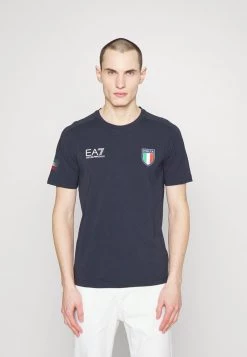 EA7 Emporio Armani Homme T Shirt Imprimé Dark Blue