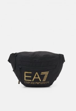 EA7 Emporio Armani BELT BAG UNISEX Sac Banane Black/gold