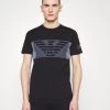 EA7 Emporio Armani Homme T Shirt Imprimé Black