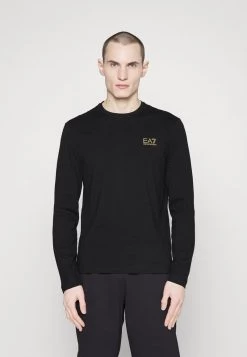 EA7 Emporio Armani T Shirt à Manches Longues Black Homme