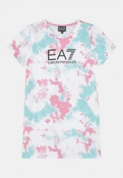 EA7 Emporio Armani TRAIN GRAPHIC SERIES GIRL Robe En Jersey Multi Coloured Enfant