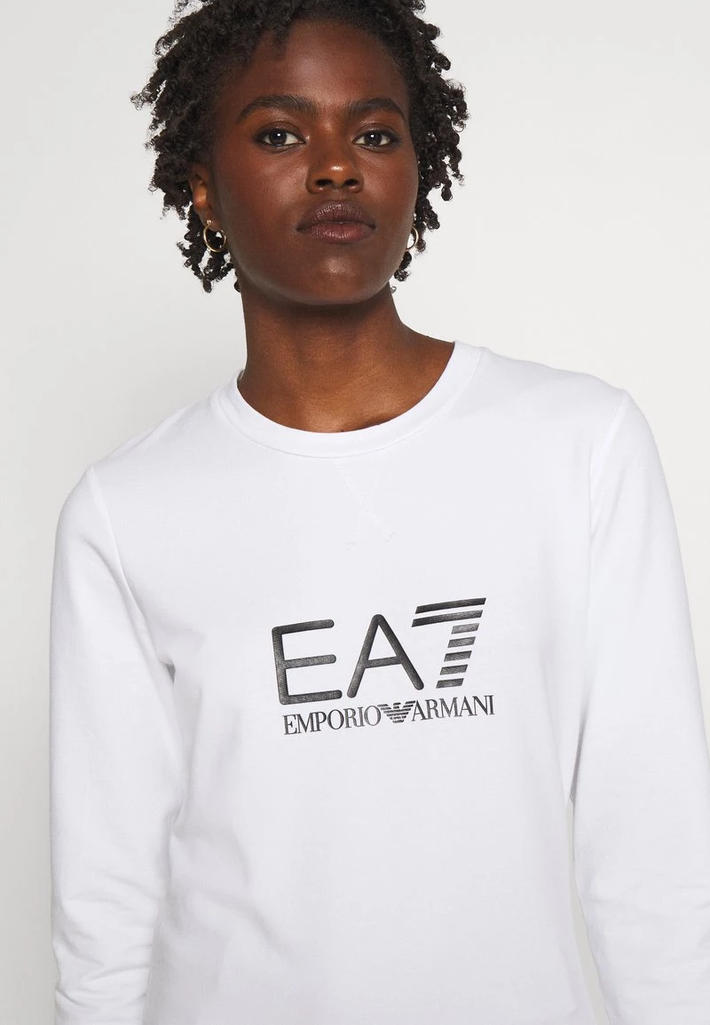 EA7 Emporio Armani Femme Sweatshirt White/black 5 EA7 Emporio Armani Femme Sweatshirt White/black – Image 5