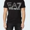 EA7 Emporio Armani Homme STAMPA LOGO T Shirt Imprimé Black