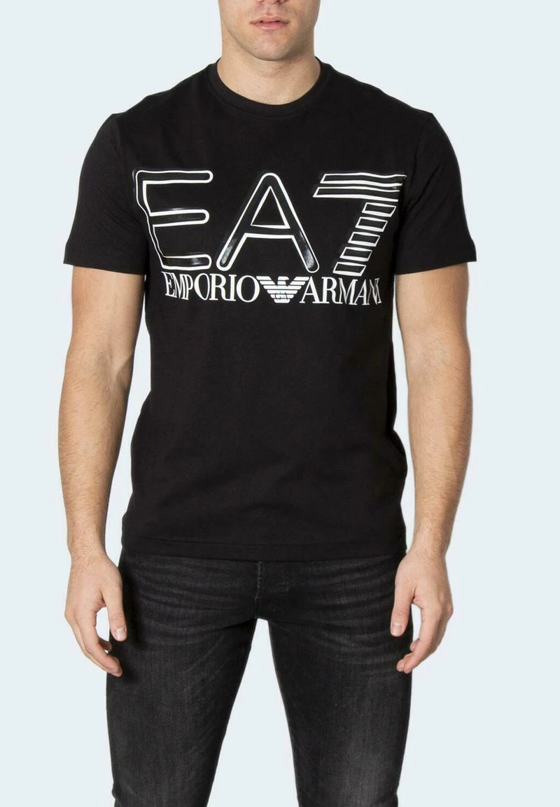 EA7 Emporio Armani Homme STAMPA LOGO T Shirt Imprimé Black 1 EA7 Emporio Armani Homme STAMPA LOGO T Shirt Imprimé Black