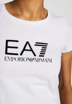 EA7 Emporio Armani T Shirt Imprimé White Black Femme -EA7 Emporio Armani Soldes Magasin 116bc72fd69343169498a2a6ae2358b7