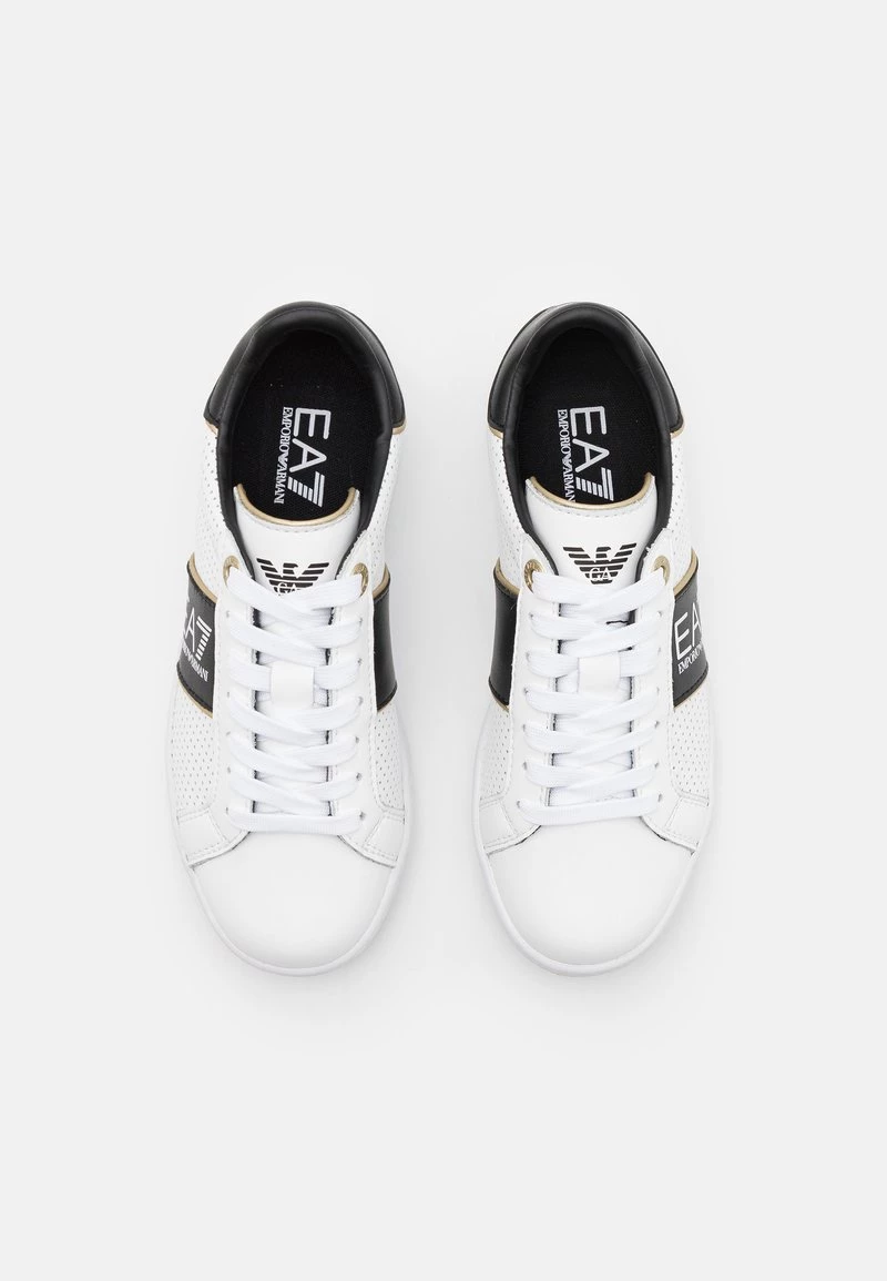 EA7 Emporio Armani UNISEX Baskets Basses White/black/gold 4 EA7 Emporio Armani UNISEX Baskets Basses White/black/gold – Image 4