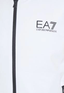 EA7 Emporio Armani Homme Sweat à Capuche Zippé White -EA7 Emporio Armani Soldes Magasin 1e8235badb384227809169b8d4117ab7