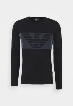 EA7 Emporio Armani Homme T Shirt à Manches Longues Black -EA7 Emporio Armani Soldes Magasin 21110513f9dd4928becc2f7ba940fe29