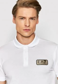 EA7 Emporio Armani Homme Polo Bianco -EA7 Emporio Armani Soldes Magasin 2272f39539f0460bac4b5b76ffb2043d