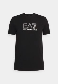 EA7 Emporio Armani Homme T Shirt Imprimé Black -EA7 Emporio Armani Soldes Magasin 24e880a6a5294623bf0ff3ca77dd51fe