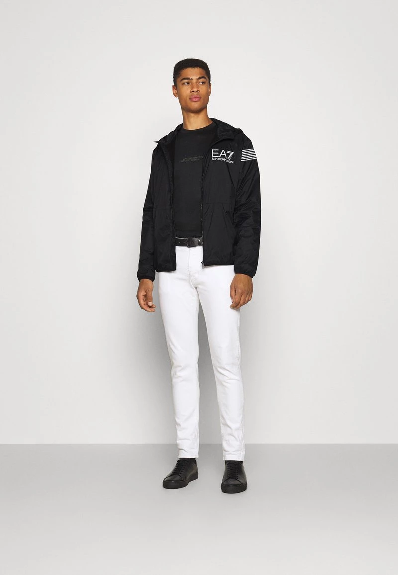 EA7 Emporio Armani Veste Légère Black/white Homme 2 EA7 Emporio Armani Veste Légère Black/white Homme – Image 2