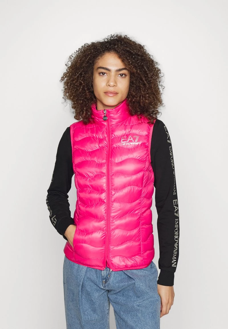 EA7 Emporio Armani Femme Veste Sans Manches Pink 1 EA7 Emporio Armani Femme Veste Sans Manches Pink