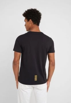 EA7 Emporio Armani T Shirt Basique Black Homme -EA7 Emporio Armani Soldes Magasin 2df41cd53fc84480900add61368f5638