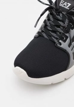 EA7 Emporio Armani UNISEX Baskets Basses Black/silver -EA7 Emporio Armani Soldes Magasin 2e64777cf5774a6fa08d9184c7621a86