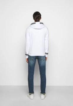 EA7 Emporio Armani Homme Sweat à Capuche Zippé White -EA7 Emporio Armani Soldes Magasin 2e8f4d53c10146169d91821e6e9fca31