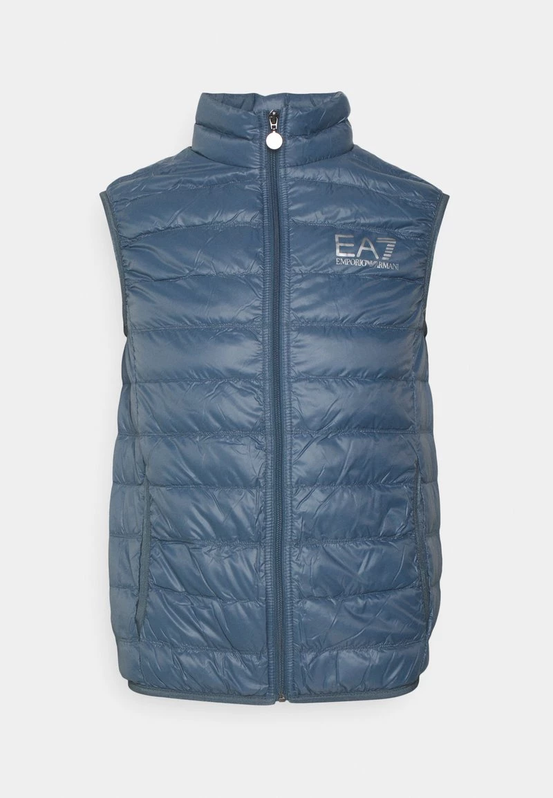 EA7 Emporio Armani DOWN WAIST COAT Veste Sans Manches Dark Blue Homme 5 EA7 Emporio Armani DOWN WAIST COAT Veste Sans Manches Dark Blue Homme – Image 5