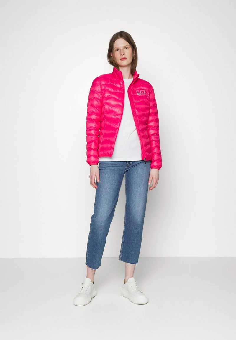 EA7 Emporio Armani JACKET Veste Mi Saison Pink Femme 2 EA7 Emporio Armani JACKET Veste Mi Saison Pink Femme – Image 2