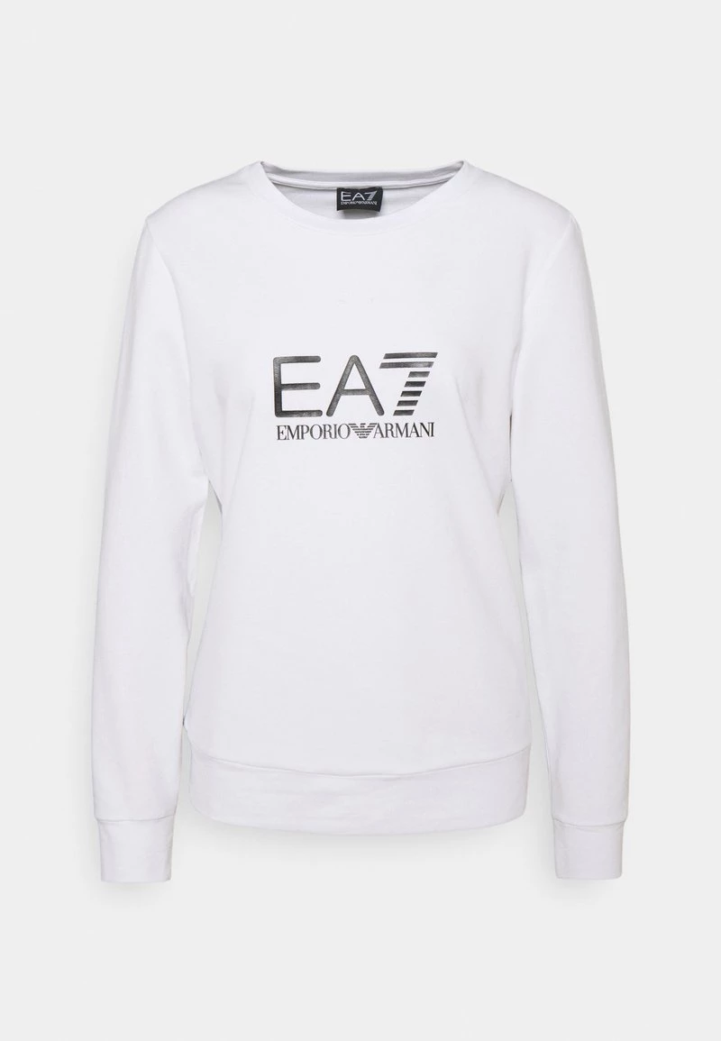 EA7 Emporio Armani Femme Sweatshirt White/black 4 EA7 Emporio Armani Femme Sweatshirt White/black – Image 4