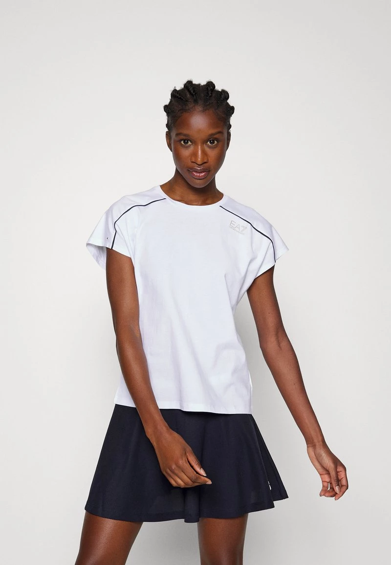 EA7 Emporio Armani Femme TENNIS CLUB TEE T Shirt De Sport Bianco 1 EA7 Emporio Armani Femme TENNIS CLUB TEE T Shirt De Sport Bianco
