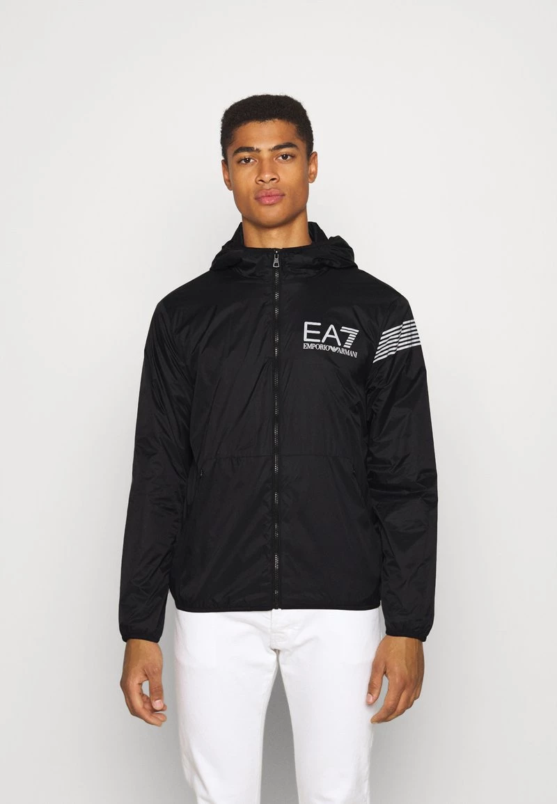 EA7 Emporio Armani Veste Légère Black/white Homme 1 EA7 Emporio Armani Veste Légère Black/white Homme
