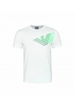 EA7 Emporio Armani Homme T Shirt Imprimé Weiss